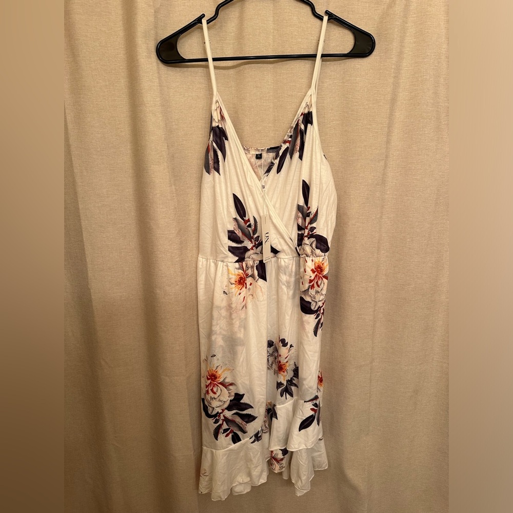 White floral dress